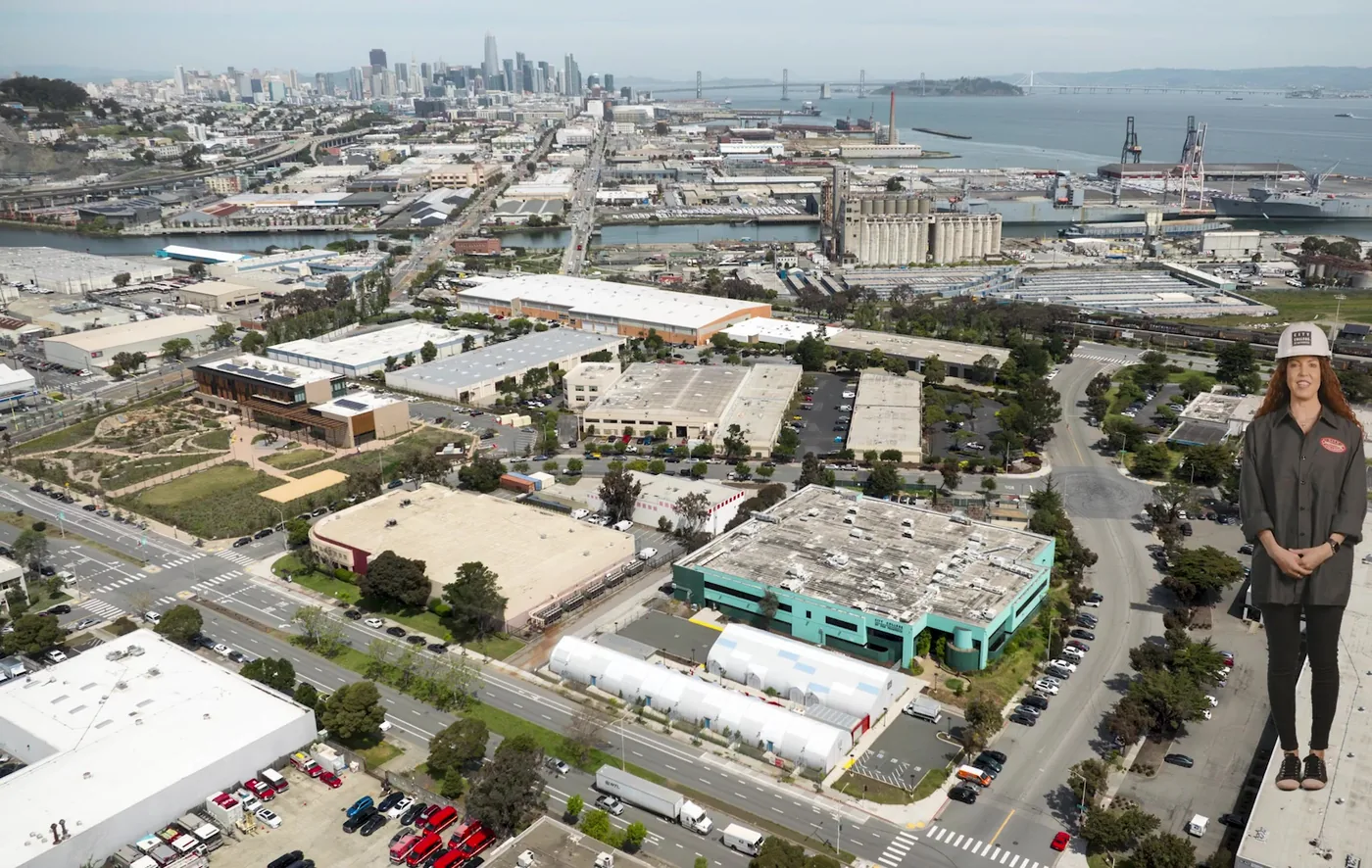 Vista aérea del Evans Center de City College of San Francisco