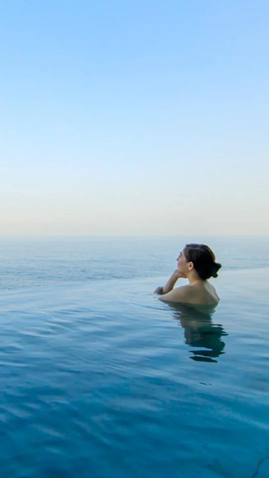 Official photograph of the ocean spa facilities.