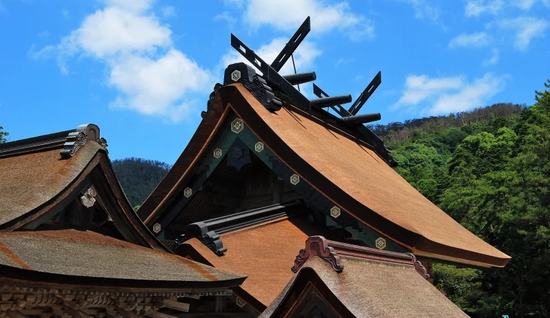 Vista del honden de Izumo Taisha