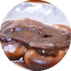 Mochi de Matsumotoya en Ōuchi-juku