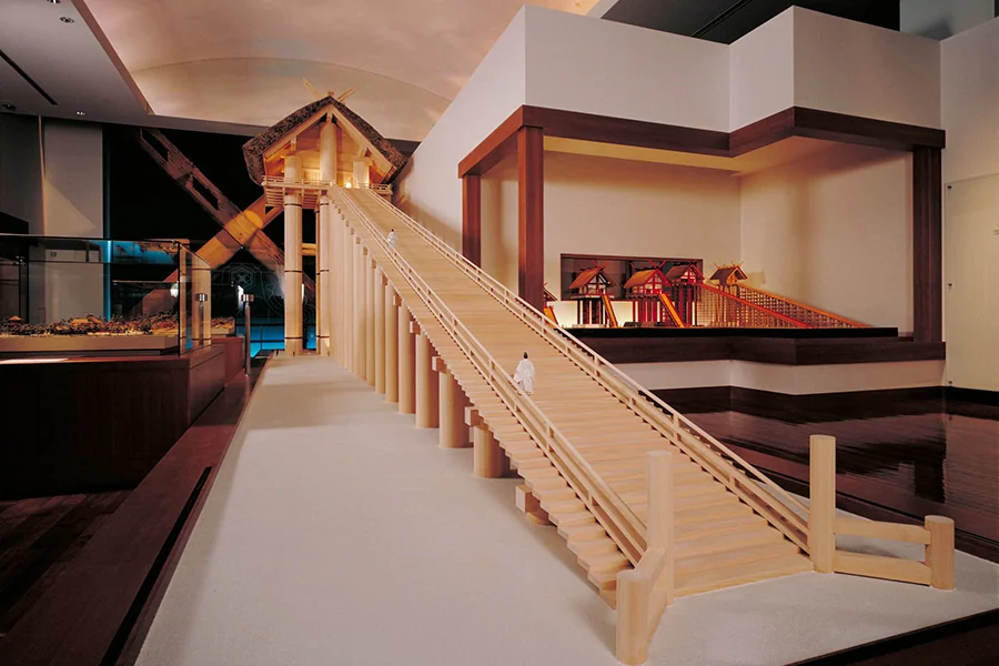 Sala de exposiciones del Museo de Historia Antigua de Izumo