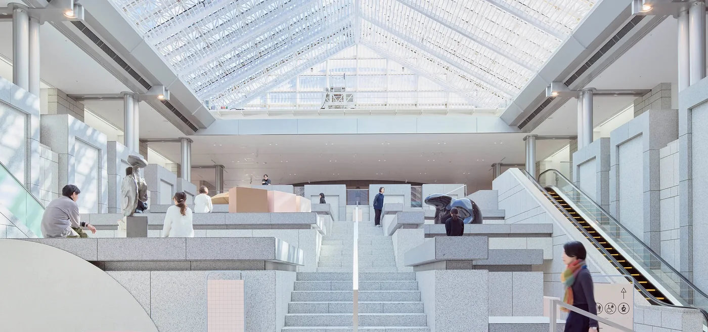 Gran galería y escalera del Museo de Arte de Yokohama