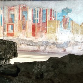 Otro sector del sitio arqueológico en la galería oficial de Enjoy Pompeii