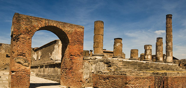 Pompeya antigua, fotografía del sitio de Pompeii Grand Tour