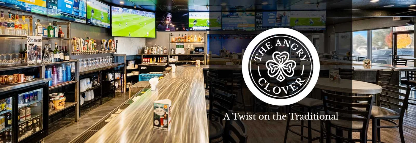 The Angry Clover pub setting in Aurora.