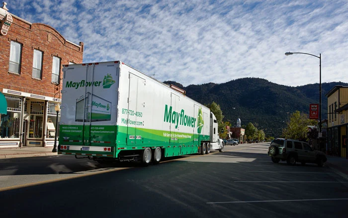Mayflower moving truck featured on McLure official website.