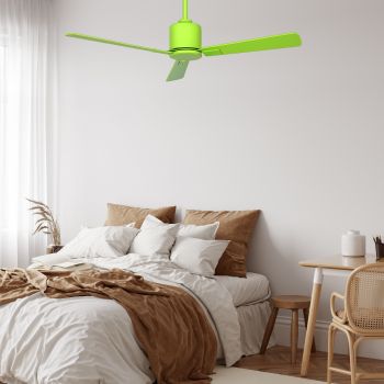 VAM ceiling fan shown in a bedroom setting