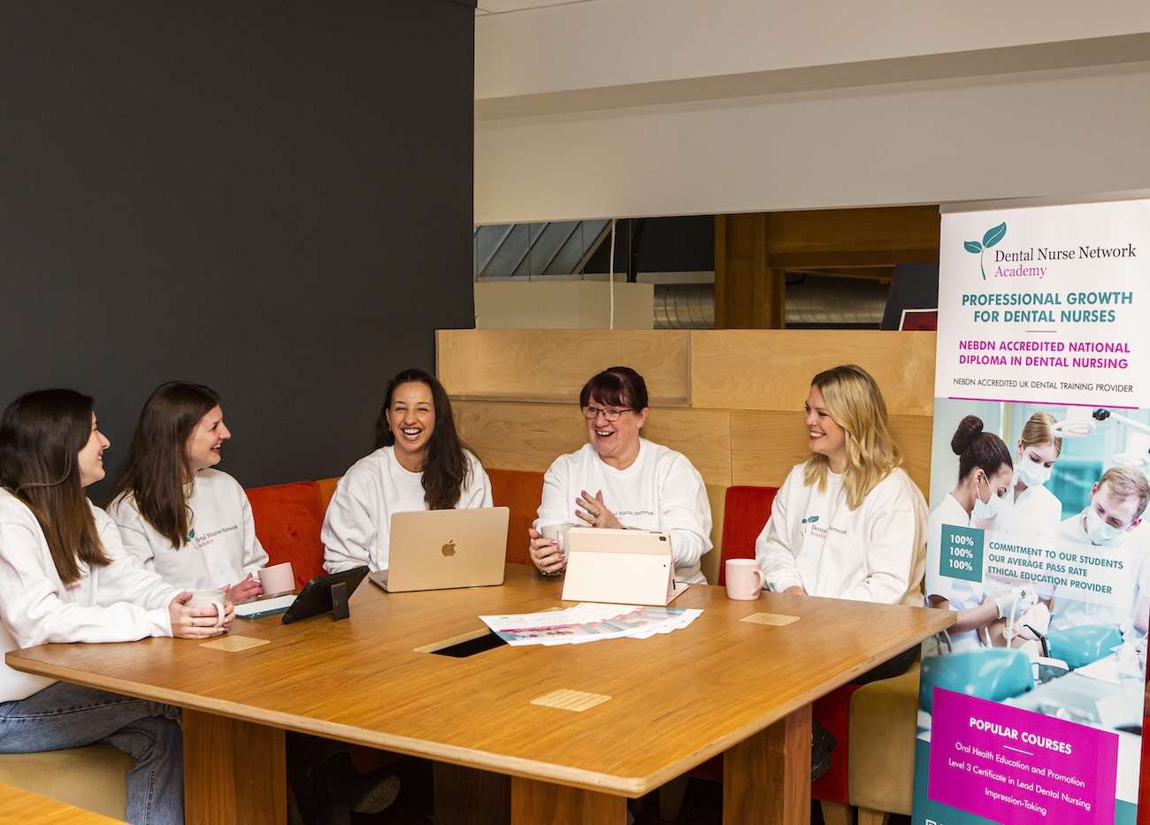 Dental Nurse Network course participants gathered for a training session.