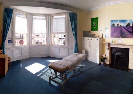Treatment room at City Marshall in Cardiff.