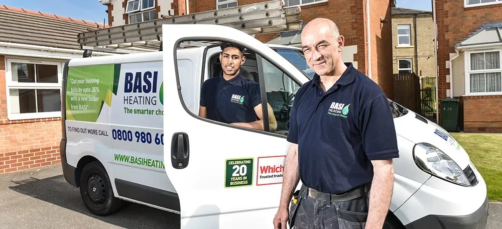 BASI-branded service van used by its heating team.