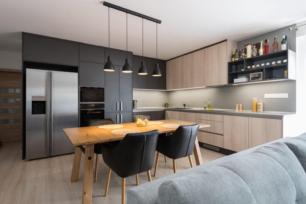 Kitchen interior in a property listing