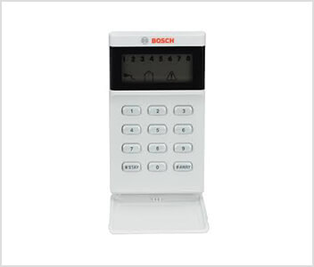Teclado de alarma Bosch, uno de los equipos que aparecen en la oferta de seguridad.