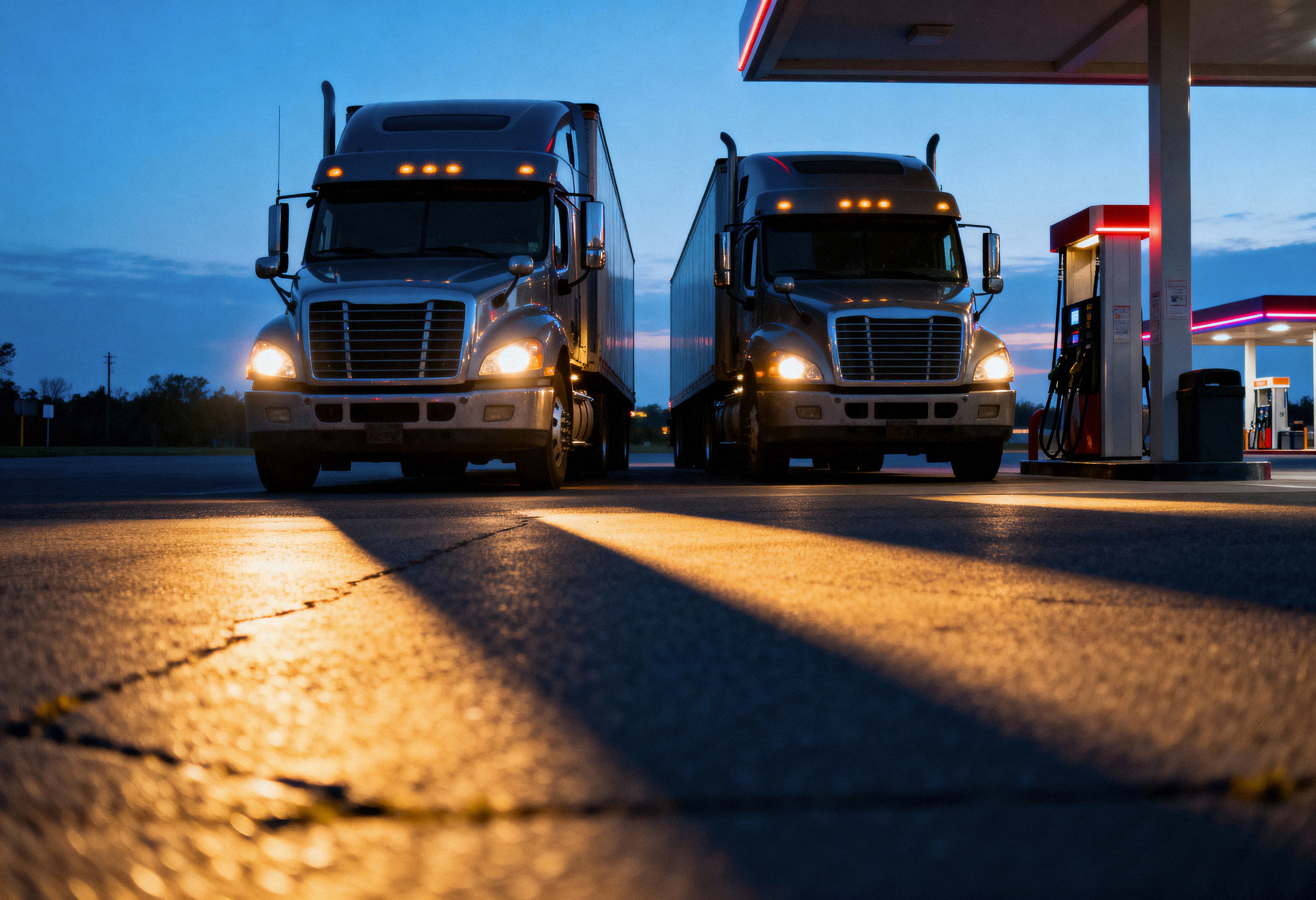 Camiones de carga en carretera / Freight trucks on the road