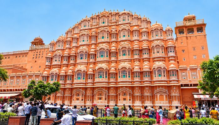 Hawa Mahal, Jaipur, en el circuito del Triángulo Dorado presentado por Perfect India Tour.