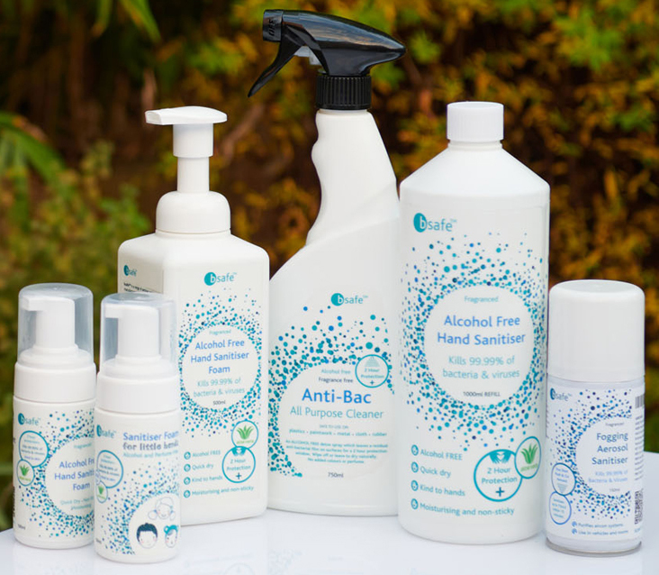 Alcohol Free Hand Sanitiser | All-Purpose Cleaners | Be Safe With bsafe