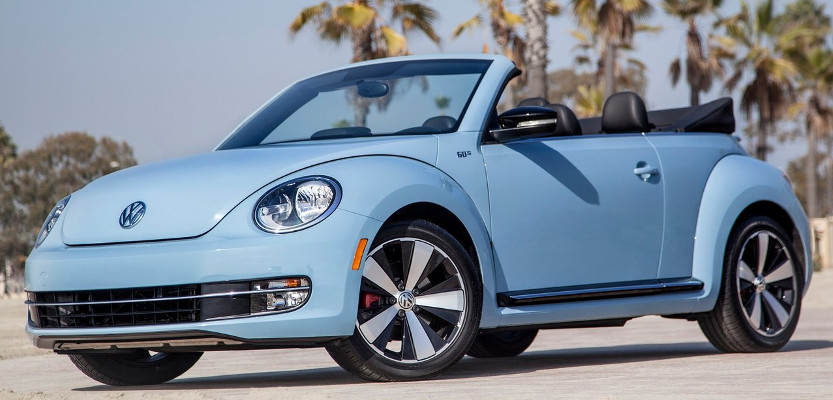 Convertible car of a type listed in Anna Cars rental fleet