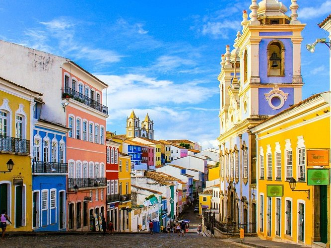 Arquitectura del Pelourinho en el catálogo de City Tour Salvador