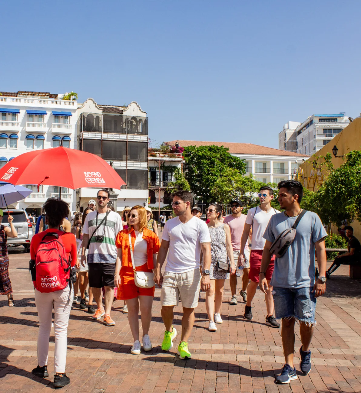 Punto de encuentro de un recorrido a pie de Beyond Colombia en Cartagena