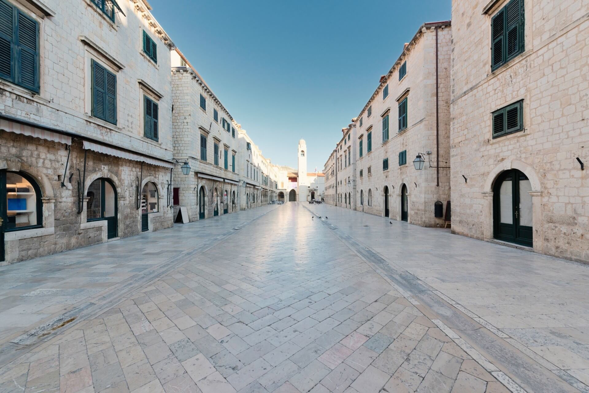 Calle del casco antiguo de Dubrovnik