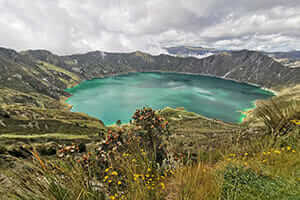 Laguna de Quilotoa, una de las excursiones que se pueden organizar desde Quito