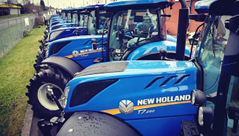 New Holland tractors displayed by Lloyd Ltd