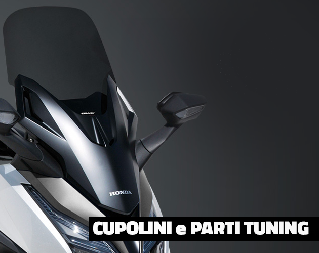 Cupolino e parte anteriore di una moto mostrati nella sezione accessori 4MOTO