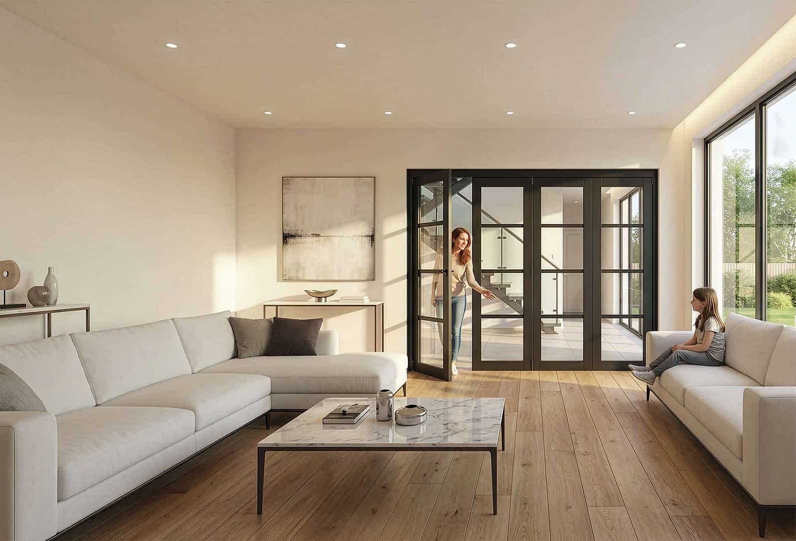 Internal Bi-folds and External Patio Doors | Aspire Doors