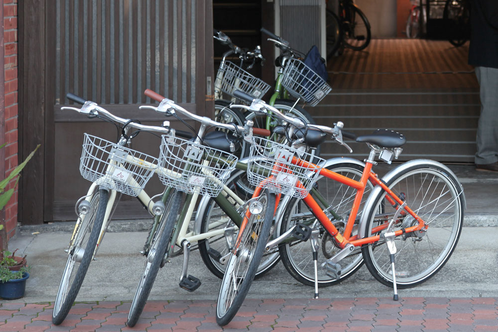 Bicycles at the KCTP rental terminal / Bicicletas en la terminal de alquiler de KCTP