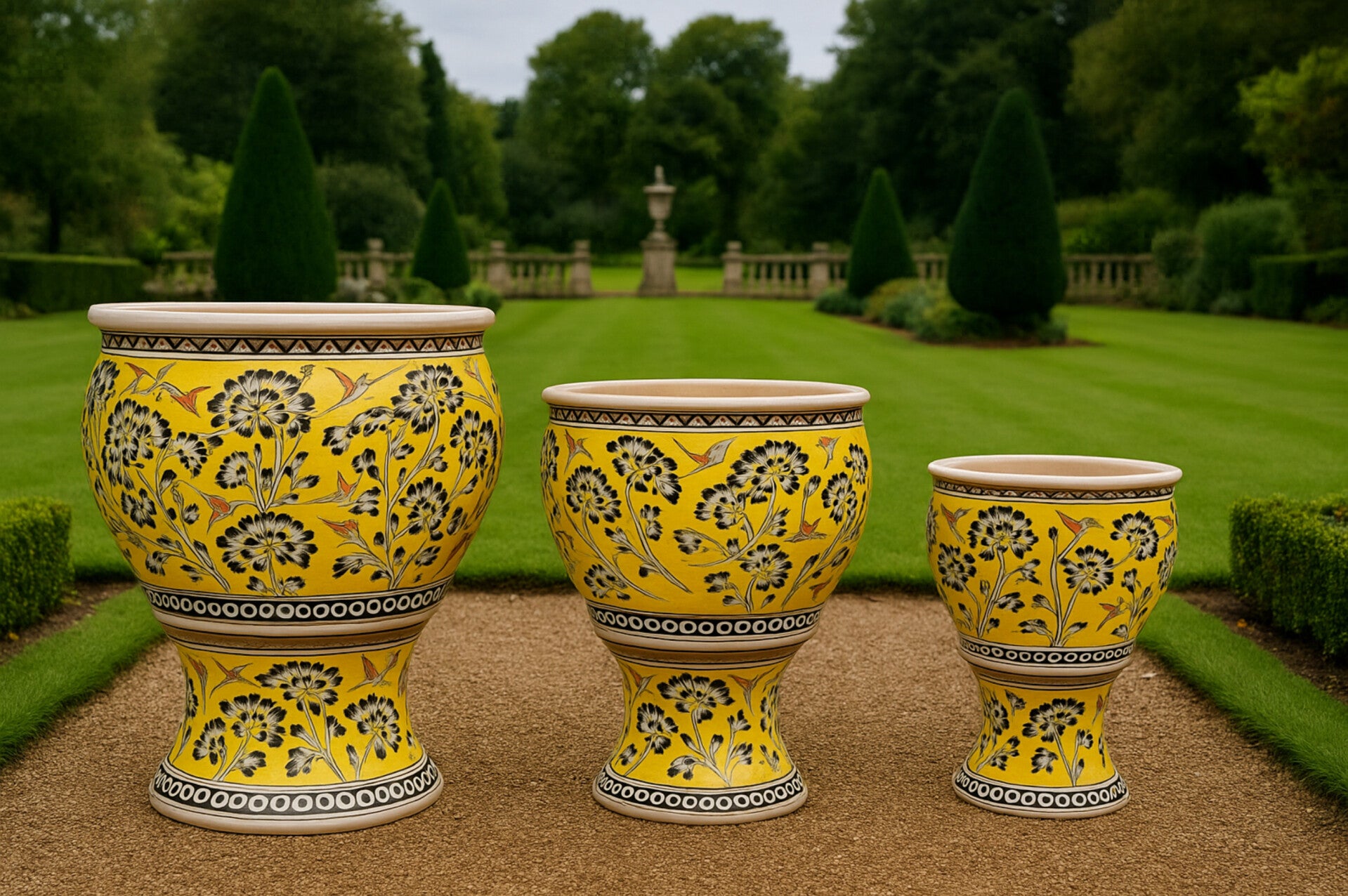 Luxury garden pots & bronze garden sculptures UK