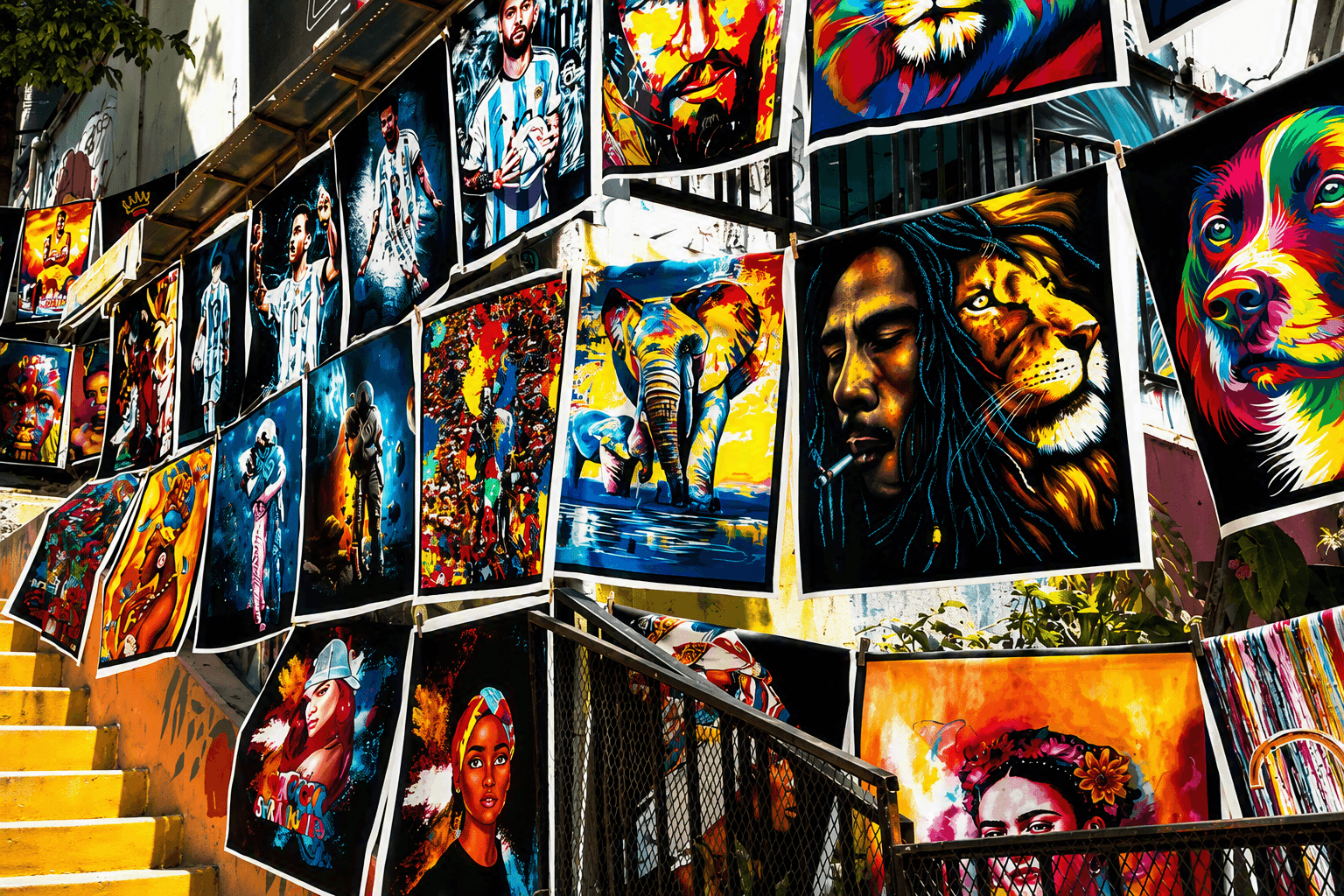Murales del recorrido de arte urbano de Medellin VIP por Comuna 13