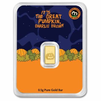 Lingote de oro de colección con diseño de Halloween