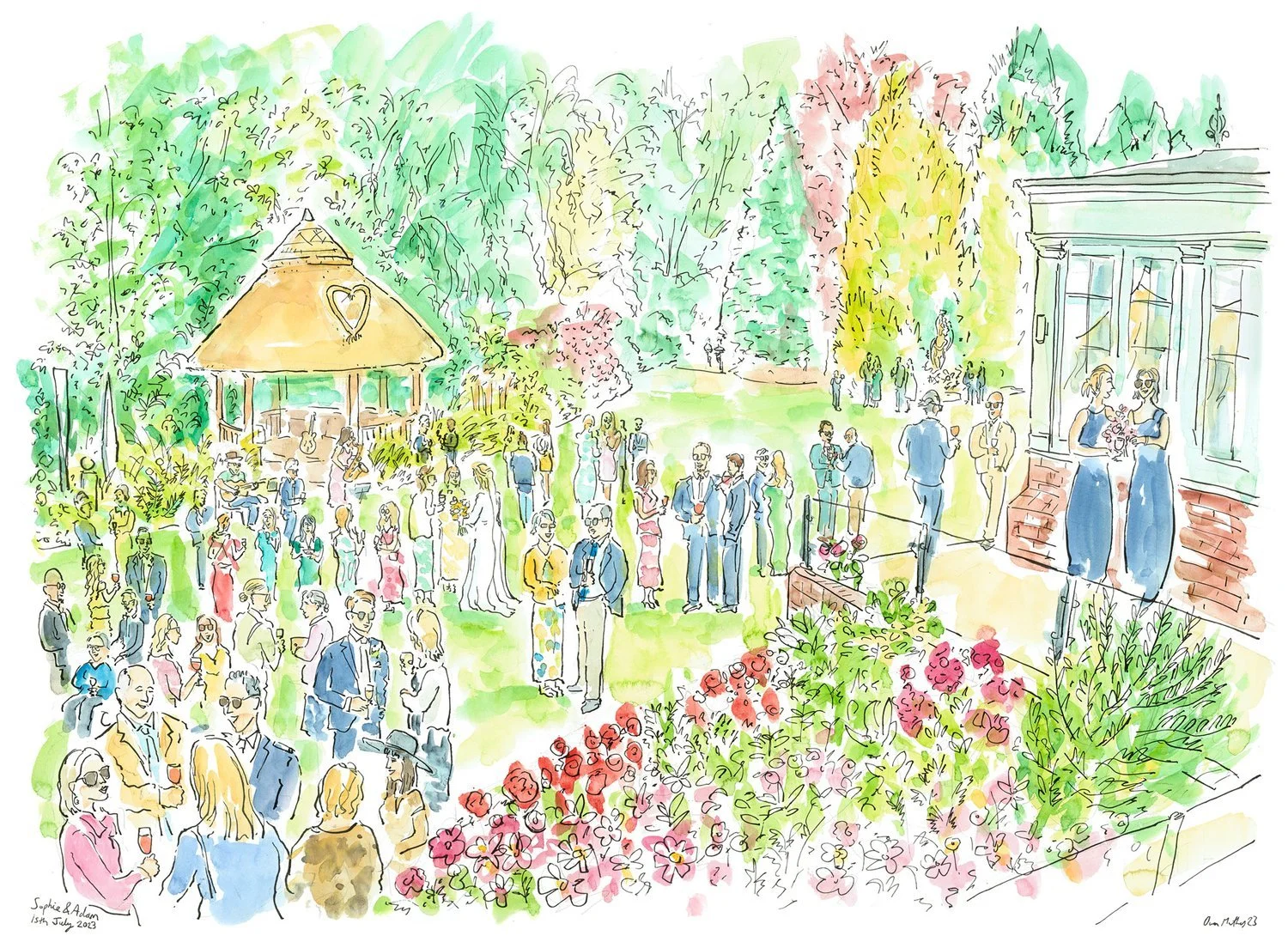 Owen Mathers | Live Wedding Artist and Illustrator
