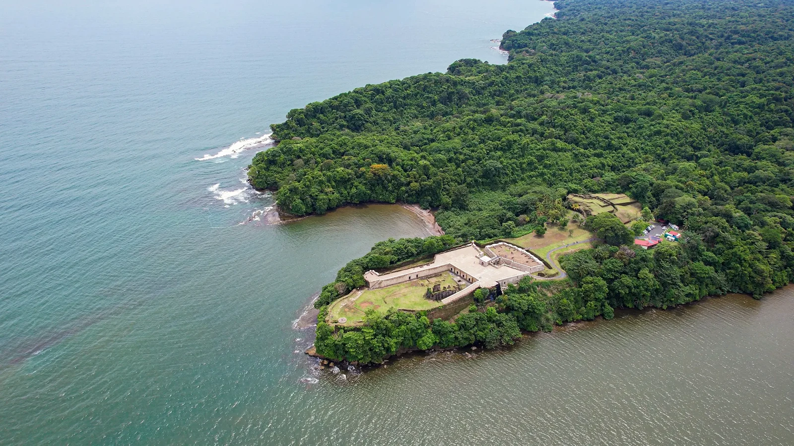 Vista aérea del histórico Fuerte de San Lorenzo