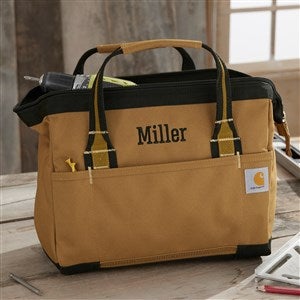 Personalized tool bag embroidered with a name