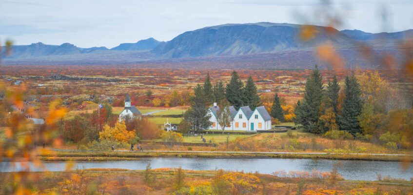 Þingvellir en otoño, una parada del Círculo Dorado
