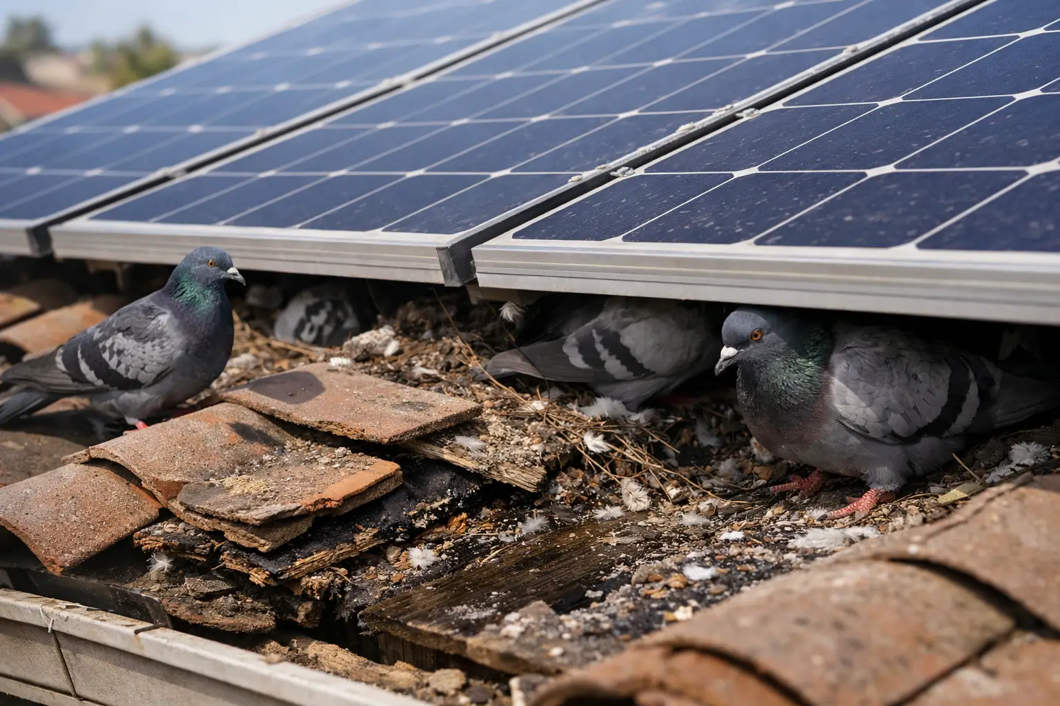 Sunova | Bird Protection Installation & Solar Panel Cleaning