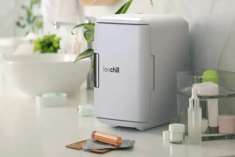 Tzumi ionchill personal cooler shown on a counter