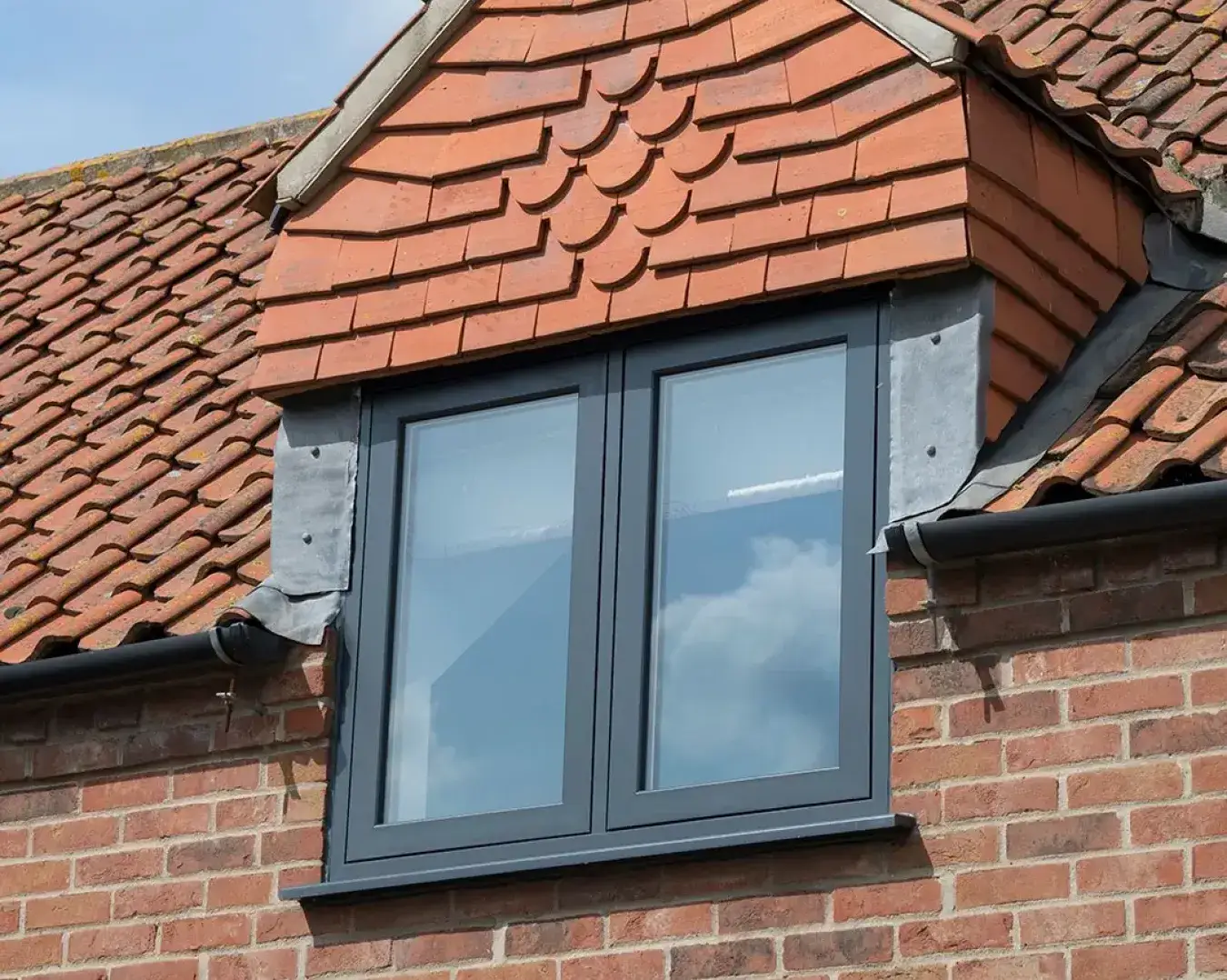 Window installed in a brick house