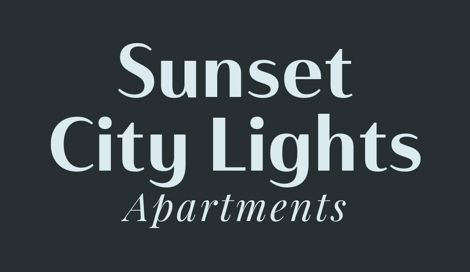 Sunset City Lights logo